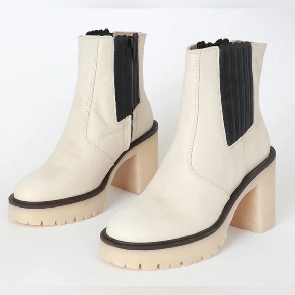 🖤FREE PEOPLE 100% Leather Boots 💖Made in Spain JAMES CHELSEA -Brand New In Box - Picture 4 of 16